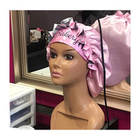 Bonnets personnalisés et sacs à cheveux en satin, sacs d'emballage de perruque à cordon et enveloppes de tête