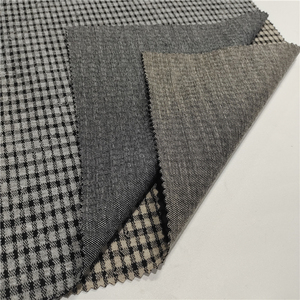 ผ้าทวีดลายสก็อตเนื้อผ้าถักนิตติ้งอย่างดี ยืดหยุ่นได้ ผลิตจากโรงงานเสื้อผ้า เหมาะสำหรับตัดเย็บเสื้อโค้ทและแจ็คเก็ต - Product Image 3