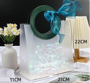 Sacchetto regalo trasparente smerigliato per feste di compleanno impermeabile sacchetti regalo per raffica - Product Image 4