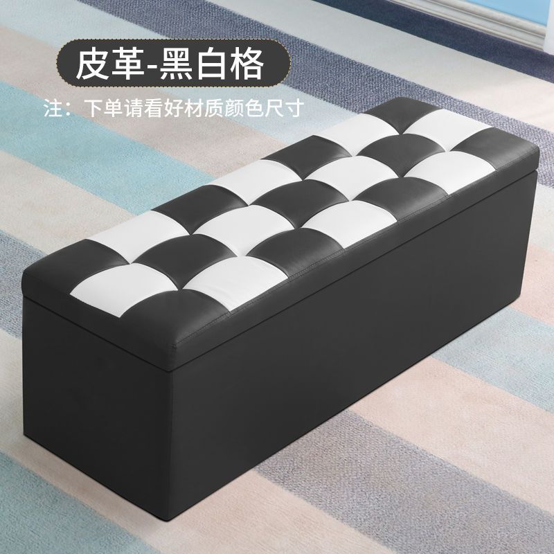 [Cuir] à carreaux noirs et blancs