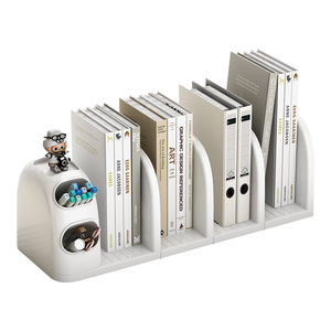 Desktop Storage Box Desk Book Shelf Office Organizer Rectangle Multi Functional Stationery Compartment Pen Holder - Product Image 4