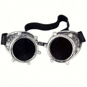 Lunettes de soudeur vintage punk gothique personnalisées pour cosplay, avec décoration de vis et écrous, lunettes steampunk pour hommes et femmes - Product Image 2