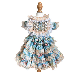 Venta al por Mayor y Dropshipping: Vestido de Encaje Hecho a Mano de Primera Calidad, Estilo Mansión Francesa para Gatos - Product Image 2