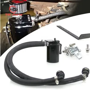 Car Baffled Engine Aluminum Oil Catch Can Oil Reservoir Tank Fuel Surge Tank For Ford F150 2.7L 5.0L 3.5L Oil Catch Can kit