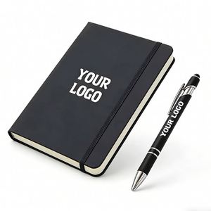 Wholesale Promo Business Gift <b>A5</b> A6 Pu Leather Journal Custom Logo Hardcover Writing With Elastic Band Notebook - Product Image 1