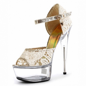 Sandali da Donna con Tacco Alto 13cm, Stile Gotico <span class=keywords><strong>Fetish</strong></span>, Estivi con Punta Aperta, Taglie Grandi - Product Image 1