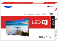 Téléviseur intelligent incurvé Haina japonais sexy vidéo QLED 32 pouces 4K