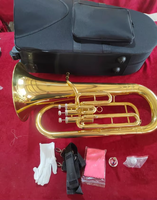 Euphonium Gold Adult Professional Performance Brass Instrument