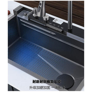 Juego de Fregadero y Grifo de Cocina de Acero Inoxidable 304 Simple y Multifuncional, Juego de Artículos Sanitarios para Uso Doméstico - Product Image 5