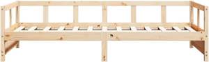 Natural Pine Solid Wood <strong>Bed</strong> Frame Sofa <strong>Bed</strong> 80 X 200 cm <strong>Occasional</strong> Night Guest <strong>Bed</strong> Living Room - Product Image 5