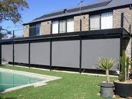 Quảng Châu thông minh điều khiển cơ giới ngoài trời Rèm ziptrack Rèm trắng màu xám Con lăn Shades cho Patio ban công với in - Product Image 6