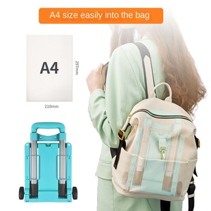 Sac à roulettes pliable à deux roues OEM industriel personnalisé Bagages remorque portable de taille A4 - Product Image 4