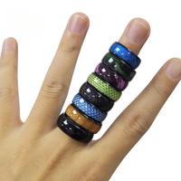 Bague NFC personnalisée avec logo imprimé au laser, en céramique, étanche, en fibre de carbone, bague RFID, programmation intelligente, bague NFC