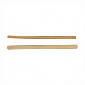 Hot Selling Disposable 15CM Long Green Skin <b>Bamboo</b> Drinking <b>Straws</b> for Party - Product Image 3