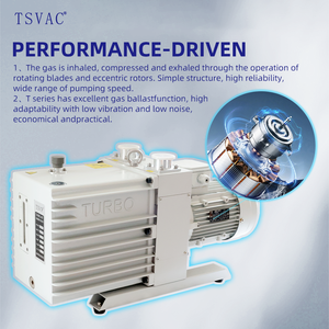 回転式ベーン真空ポンプT40D高保存実験装置オイルフリー小型エアターボT - Product Image 5