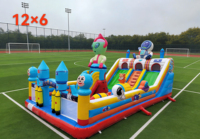 Château gonflable robuste en PVC pour enfants, pour utilisation intérieure et extérieure, avec services de conception graphique personnalisés