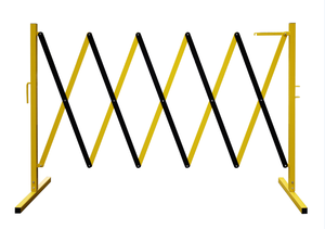 Barriera stradale in acciaio retrattile per riparazione elettrica in lega di alluminio, barricata in acciaio pieghevole per blocchi stradali con ruote - Product Image 2