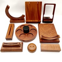 Madera de Caoba Sapele de Alta Calidad, Mecanizada por CNC, para Cajas de Joyería Personalizadas, Estuches para Relojes, Artículos de Regalo de Madera de Lujo, OEM (+/-0.1mm)