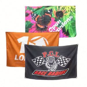 Drapeau publicitaire personnalisé en polyester 100D 3x5FT, impression numérique, drapeau étoilé 3D pour usage extérieur, vente en gros - Product Image 4