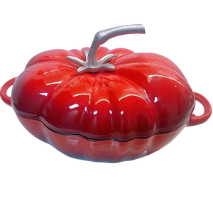 Cocotte Ovale Fonte Émaillée NOMAR Paul Bocuse – Modèle L'Automijoteur – Rouge