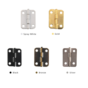 25*19mm Novo Estilo Chinês 180 °   Dobradiças Pequenas de Ferro para Caixa de Madeira |   <span class=keywords><strong>Mini</strong></span> Dobradiças de Metal para Caixa de Joias, Armário, Caixa de Presente - Product Image 1