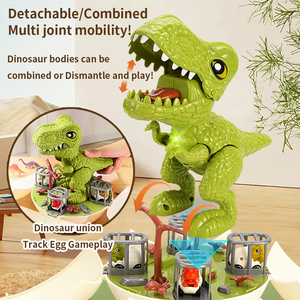 Rompecabezas grande para niños, <span class=keywords><strong>huevo</strong></span> de dinosaurio, juguete de simulación, modelo de Animal, <span class=keywords><strong>coche</strong></span> de pista, juguete para niño de 3 a 6 años, regalo de cumpleaños - Product Image 2