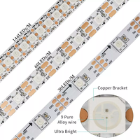 Bande LED flexible RGBW sur mesure 12V 24V en PVC, haute fidélité 4-en-1 SMD, pour éclairage architectural encastré et accents de meubles fins