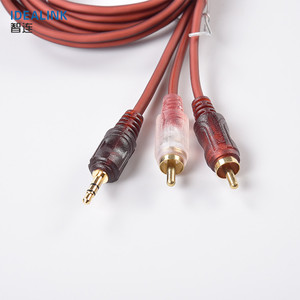Fabricante chapado en oro 3m 3,5mm a 2 RCA macho altavoz Cable de Audio y Video - Product Image 2