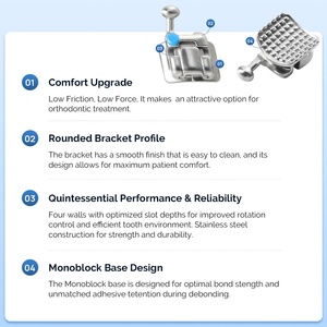 <span class=keywords><strong>Brackets</strong></span> de Ortodoncia Autoligables Dentales Roth/Mbt 022 <span class=keywords><strong>con</strong></span> 345 Ganchos y Tubos Bucales - Product Image 4