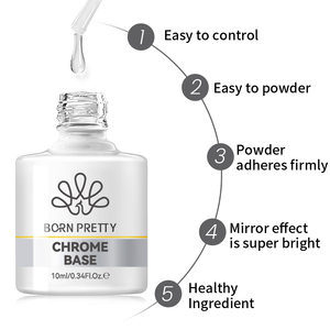 BORN PRETTY Gel <span class=keywords><strong>Top</strong></span> <span class=keywords><strong>Coat</strong></span> pour Poudre Chrome Transparent Sans Résidu Vernis à Ongles Haute Brillance Effet Miroir Base <span class=keywords><strong>Coat</strong></span> Facile à Appliquer la Poudre - Product Image 5