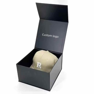 Cajas de Regalo Plegables Cuadradas de Cartón Negro Tipo Concha para Gorras de Béisbol, Personalizadas, en Oferta, Proveedor <span class=keywords><strong>Dandy</strong></span> Hats, 8x8 - Product Image 2