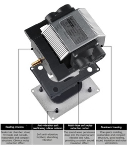 Sunsun DY pompa udara akuarium, aksesori akuarium besar ramah lingkungan kebisingan rendah meningkatkan oksigen - Product Image 4