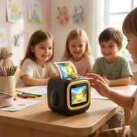 Printer AI Mini, Printer Teks ke Gambar AI, Mainan LLM untuk Anak-anak, Mainan Edukasi AI, Model Bahasa Besar AI, Sketsa Memo AI untuk Dewasa