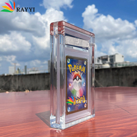 Étui de protection en acrylique magnétique épais résistant aux UV pour cartes Pokémon CGC PSA, idéal pour les cartes gradées