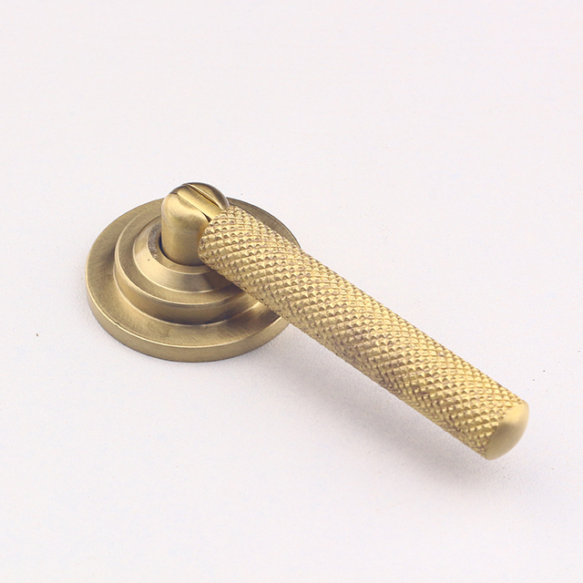 Solid Brass Knurled Drop Cabinet Pulls Ring Furniture Handles for Dresser