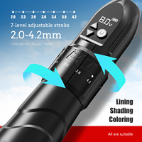 Xnet F2 2400Mah Kernloze Motor Elektrisch Tattoo Pistool 2.0-4.2Mm 7-Level Verstelbare Slag Professionele Draadloze Tattoo Penmachine