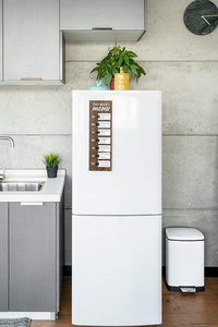 JUNJI Panneau de menu quotidien en <span class=keywords><strong>bois</strong></span> rustique pour la cuisine Planificateur de repas hebdomadaire avec clips magnétiques Décoration intérieure Tableau peint - Product Image 3