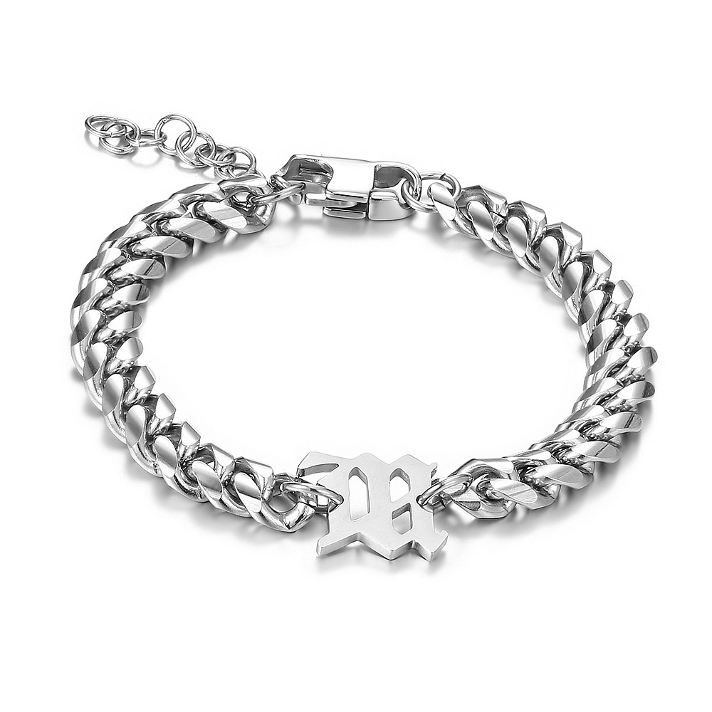 Bracelet gris (8mm * 18 3cm)