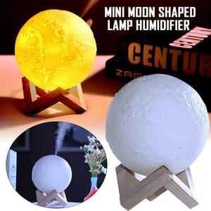 Lámpara De Luna 3D <span class=keywords><strong>Humidificador</strong></span> USB 3 colores 30 horas de tiempo de ejecución Función de aroma DC5V Fuente de alimentación Dormitorio Habitación de bebé Oficina <span class=keywords><strong>Aceite</strong></span> <span class=keywords><strong>esencial</strong></span> - Product Image 6
