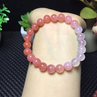 Wholesale Salt Agate Gradient Color Single Circle Bracelet for Women