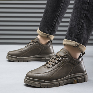 Zapatos de Cuero para Hombre, Estilo Británico Retro, Moda Otoño 2024, Zapatillas de Trabajo Casuales - Product Image 4