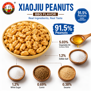 Wholesale OEM Snack Food 90g Sharing Pack Smoky BBQ Party Peanuts Beer Snack Chinese Roasted Nuts - Product Image 3