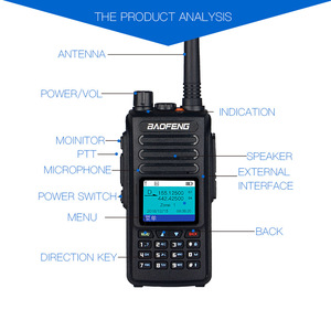 Radio numérique bidirectionnelle Baofeng DM-1702 DMR, double bande, double fente temporelle, émetteur-récepteur portable FM avec fonction d'enregistrement GPS - Product Image 2