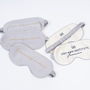 Mascherina per Dormire in Seta 6A GRADE Seta di Gelso Personalizzabile Stampa Ricamo Multicolore Anti-luce Riutilizzabile Traspirante Pasqua Ingrosso - Product Image 2
