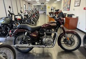 PRONTA ALL'USO: ULTIME OFFERTE 2025 - Moto Cruiser <span class=keywords><strong>Royal</strong></span> <span class=keywords><strong>Enfield</strong></span> <span class=keywords><strong>Bullet</strong></span> 350 Marrone in Vendita - Product Image 4