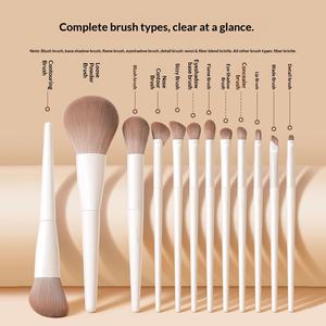 Ensemble de 10 pinceaux à paupières en fibres synthétiques FuYang Large Cloud Porcelain pour eye-<span class=keywords><strong>liner</strong></span>, fard à paupières, fard à nez et blush - Product Image 3