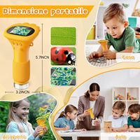 Stem Educational Toys Kids Microscope Camera Portable Kit Science Experiment Handheld Microscope for Science & Engineering Toys