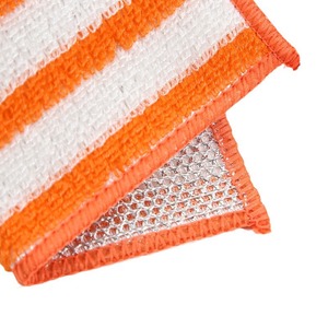 Éponge à récurer en fibre de bambou rectangulaire, antiadhésive, rayée, absorbante, pour la cuisine et le nettoyage domestique - Product Image 5