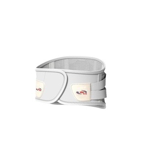 Ceinture de soutien lombaire gris clair respirante avec plaque de soutien en acier pour fixation de la taille adulte toutes saisons - Product Image 2