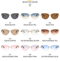 Nouvelles Lunettes de Soleil Sans Monture Polygone Anti-UV400 Unisexe Multi-usages Style Européen et Américain pour Sports de Plein Air et Spectacles Scéniques